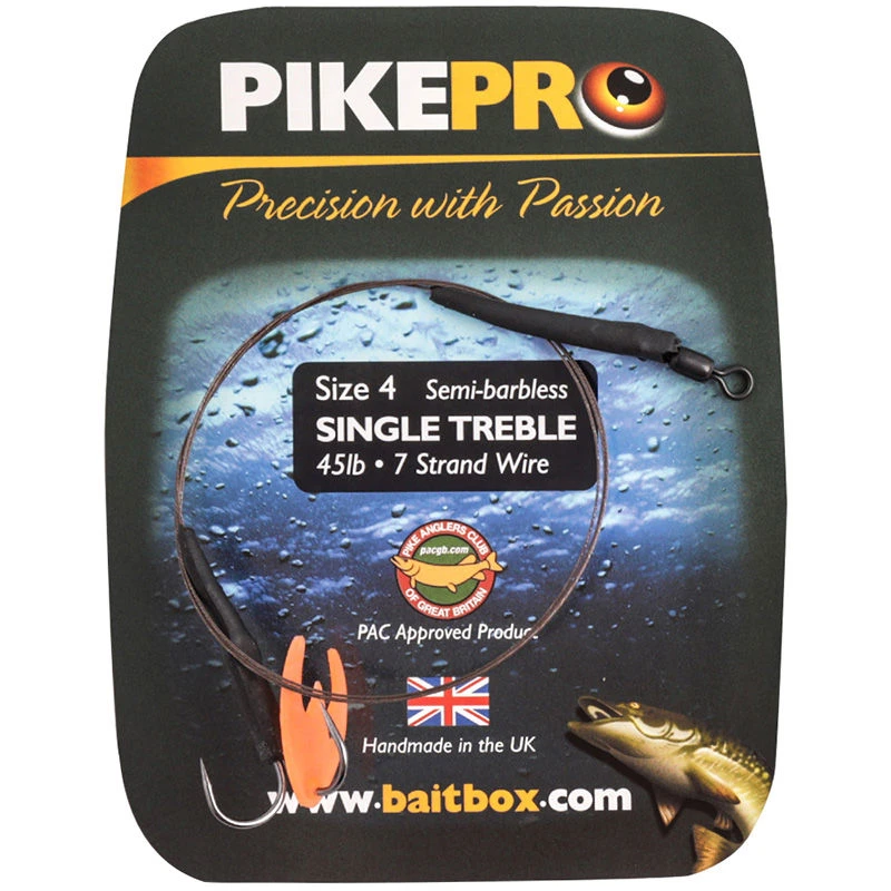 PikePro Single-Treble Semi-Barbed Trace
